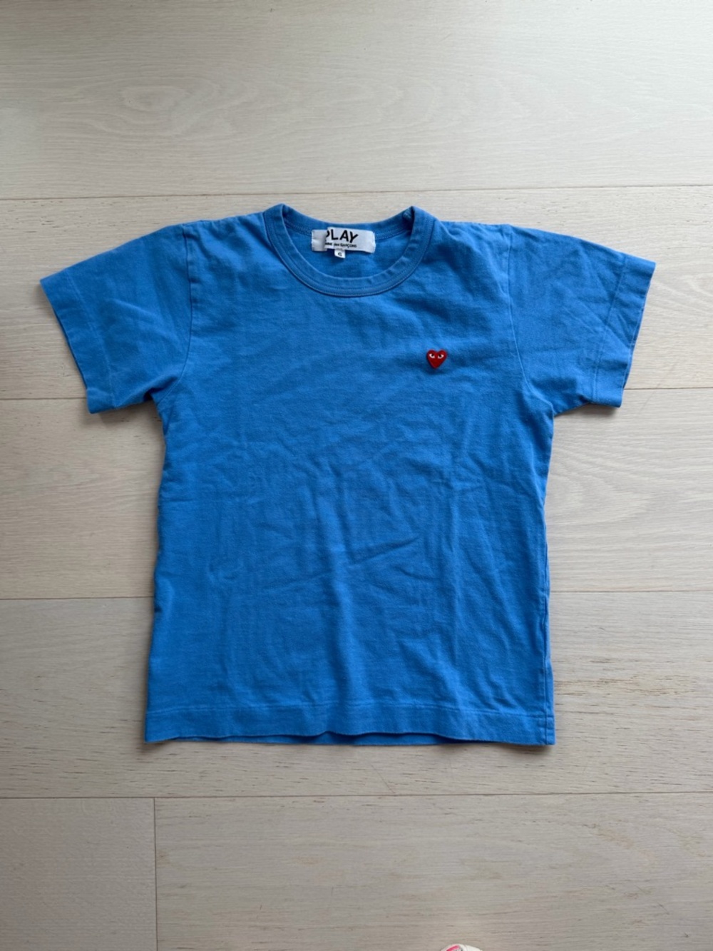 Comme des Garçons PLAY Blue Heart Logo Tee